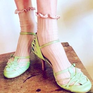Vintage Mint Green Strappy Shoes